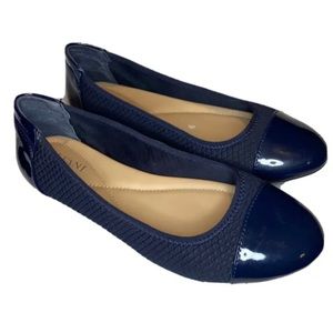 Women's Alfani Step n Flex Tavii Navy Blue comfort ballet flats size 6